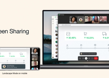 WhatsApp perkenal ciri kongsi skrin dan mod landskap di panggilan video