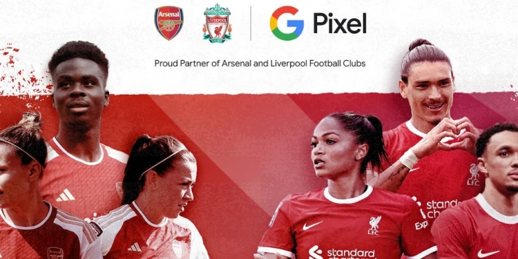 Google Pixel kini rakan telefon rasmi Arsenal dan Liverpool