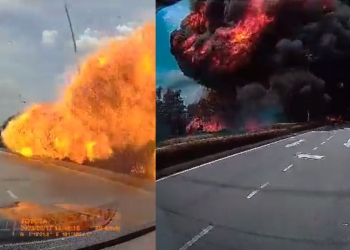 Rakaman detik-detik akhir pesawat terhempas di Elmina