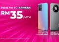 Pakej 5G Rahmah: Yes tawar pelan RM35 dengan 100GB data dan telefon 5G berbeza