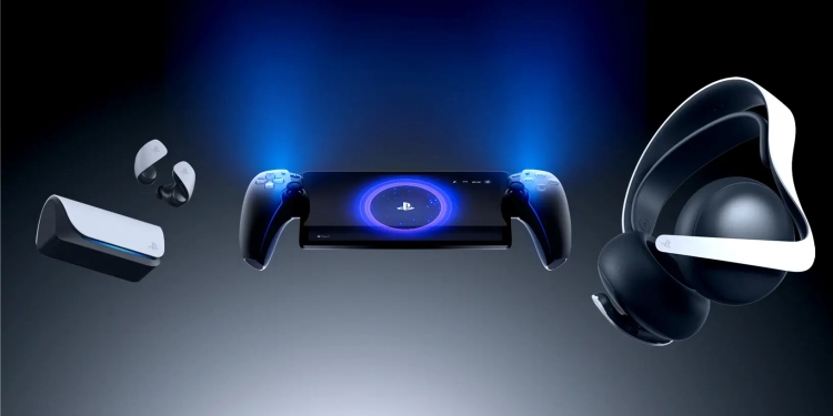 Sony PlayStation Portal diperkenal, konsol penstriman game PS5 disamping dua aksesori audio