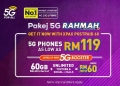 Pakej 5G Rahmah: Celcom tawar data 60GB serta YouTube & Sosial tanpa had, telefon 5G serendah RM119