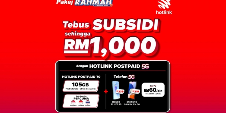 Pakej 5G Rahmah: Maxis beri rebat RM10 untuk pelan Hotlink dan perayauan data 3 negara