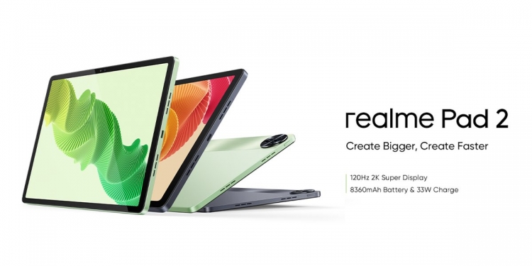 Realme Pad 2 miliki skrin lebih besar, lebih nipis dan mengecas lebih pantas