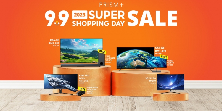 PROMO 9.9: PRISM+ jual TV Android 55-inci hanya RM1,499, percuma monitor 22-inci & banyak tawaran lain
