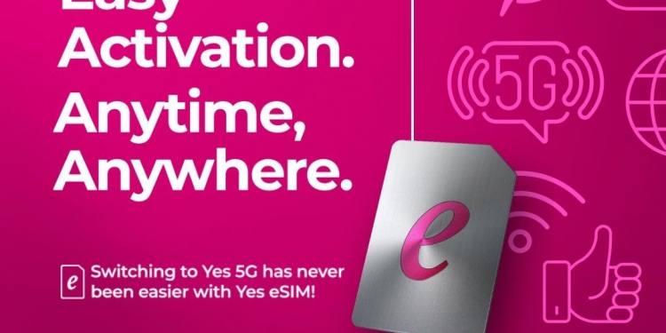 Yes 5G dah ada eSIM. Bagaimana cara untuk dapatkannya?