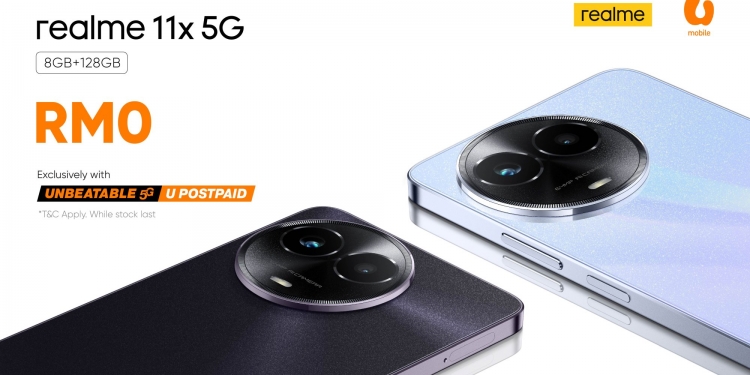 Realme 11x 5G dilancar di Malaysia, boleh dapat percuma di U Mobile