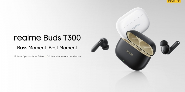 Realme Buds T300, fon putik ANC ‘Titanium’ sangat murah, di bawah RM200