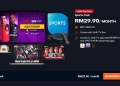 Unifi TV perkenal tiga pek baru, ada pek Sukan dengan siaran langsung bola sepak dan F1, hanya RM29.90/bulan