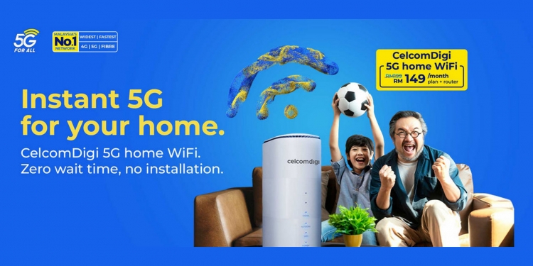 CelcomDigi 5G tawar Internet “tanpa had” RM99/bulan sahaja