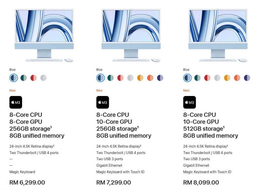 iMac M3 Malaysia Tempahan dibuka pada harga bermula RM6,299