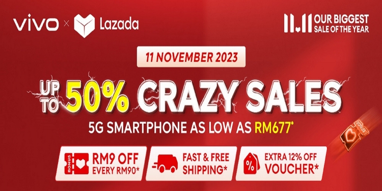 Promo 11.11 Vivo: Telefon 5G serendah RM677, guna hingga 3 baucar serentak
