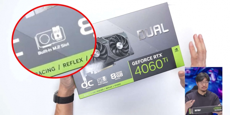 Asus hasil prototaip RTX4060 Ti yang ada 2 slot SSD atasnya, kenapa?
