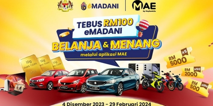 eMadani: Maybank MAE bagi hadiah Proton S70, Honda RSX, PS5 dan banyak lagi