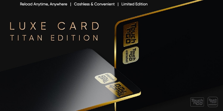 Kad Touch n Go Luxe Titan ada rupa hitam premium berharga marhaen
