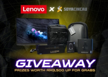 NAK BAGI HADIAH: Produk Lenovo bernilai RM3,500 untuk dimenangi