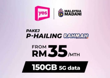 Pakej P-Hailing Rahmah: Yes 5G tawar 150GB pada harga RM35/bulan