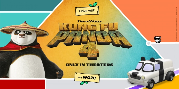 Waze kolaborasi dengan Kung Fu Panda 4, tawar suara watak Po