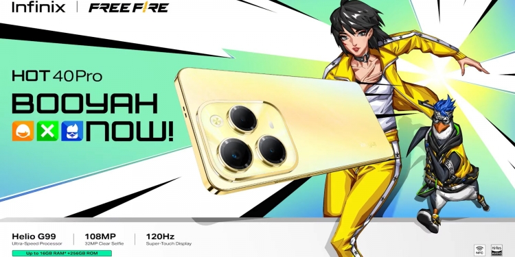 Infinix Hot 40i dan Hot 40 Pro akan dilancar bersama edisi terhad Free Fire, ada kipas penyejuk