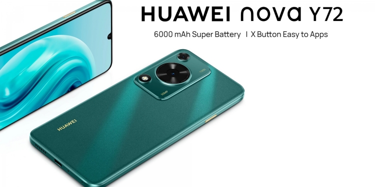 Huawei Nova Y72 pertaruh Butang X dan Bateri Super 6,000mAh untuk telefon kelas permulaan