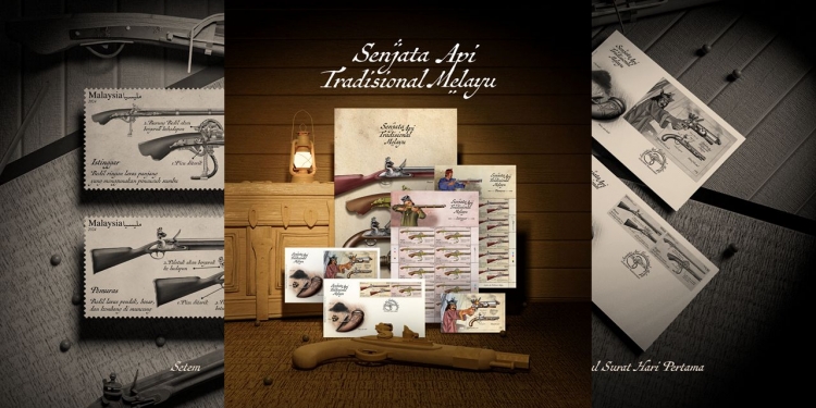 Senjata Melayu klasik tema koleksi terbaharu setem Pos Malaysia