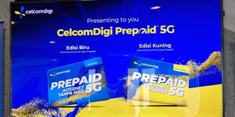 Prabayar 5G CelcomDigi baru ada Edisi Biru tanpa had dan Edisi Kuning kelajuan tinggi dari RM25