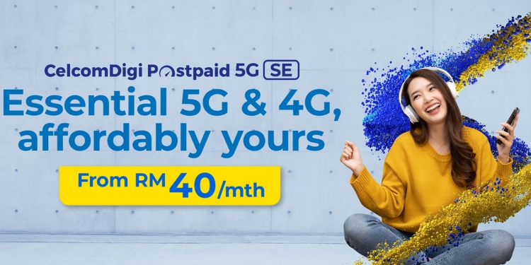 CelcomDigi Postpaid 5G SE tiba diam-diam, pascabayar termurah dari RM40/bulan