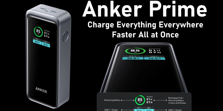 Siri Anker Prime rasmi di Malaysia, powerbank kapasiti besar dan mengecas keluar masuk pantas
