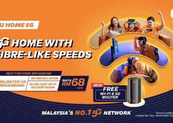 Broadband U Home 5G kini hadir dengan router, harga RM68/bulan