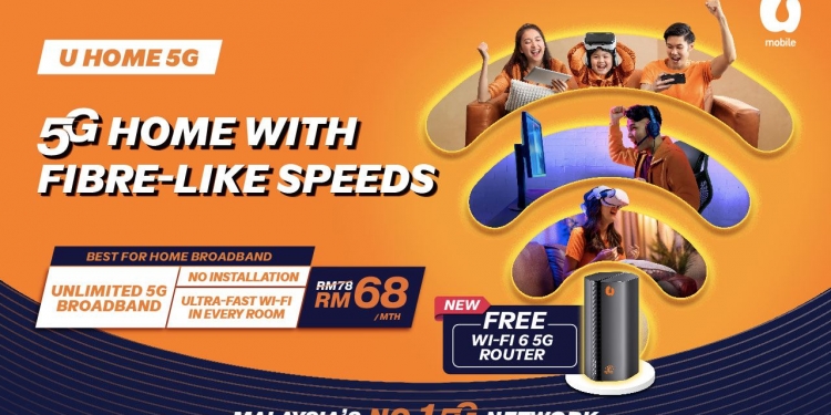 Broadband U Home 5G kini hadir dengan router, harga RM68/bulan