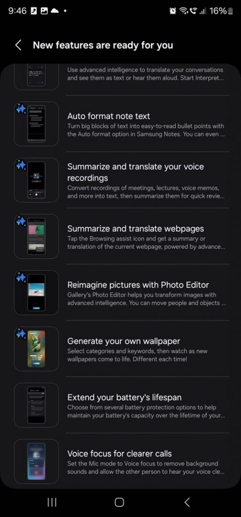 240329 Samsung One UI 6.1 Update