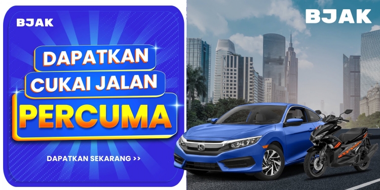 Cukai jalan Percuma bernilai RM150 juta untuk motorsikal dan kereta daripada BJAK