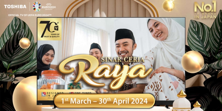 Promosi raya Toshiba berikan hadiah motosikal dan baucar Touch n’ Go eWallet RM500