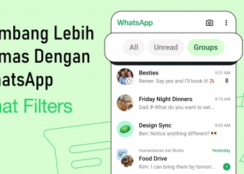 Sembang lebih kemas dan tersusun dengan penapis terbaru WhatsApp