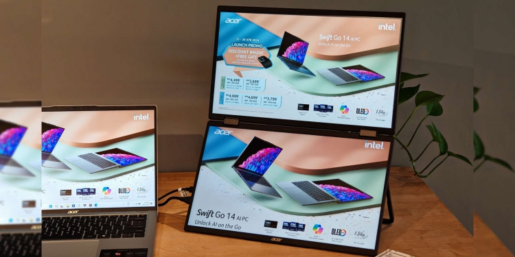 Acer PD163Q: Monitor dwiskrin boleh lipat gandakan produktiviti