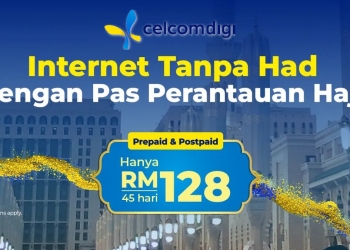 Pas Perantauan Haji CelcomDigi: Internet tanpa had selama 45 hari hanya RM128