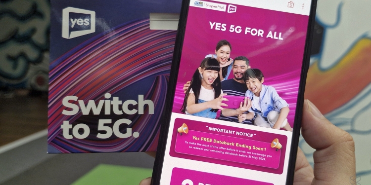 Data percuma Yes Databack di Shopee akan ditamatkan tidak lama lagi, tebus bakinya sekarang