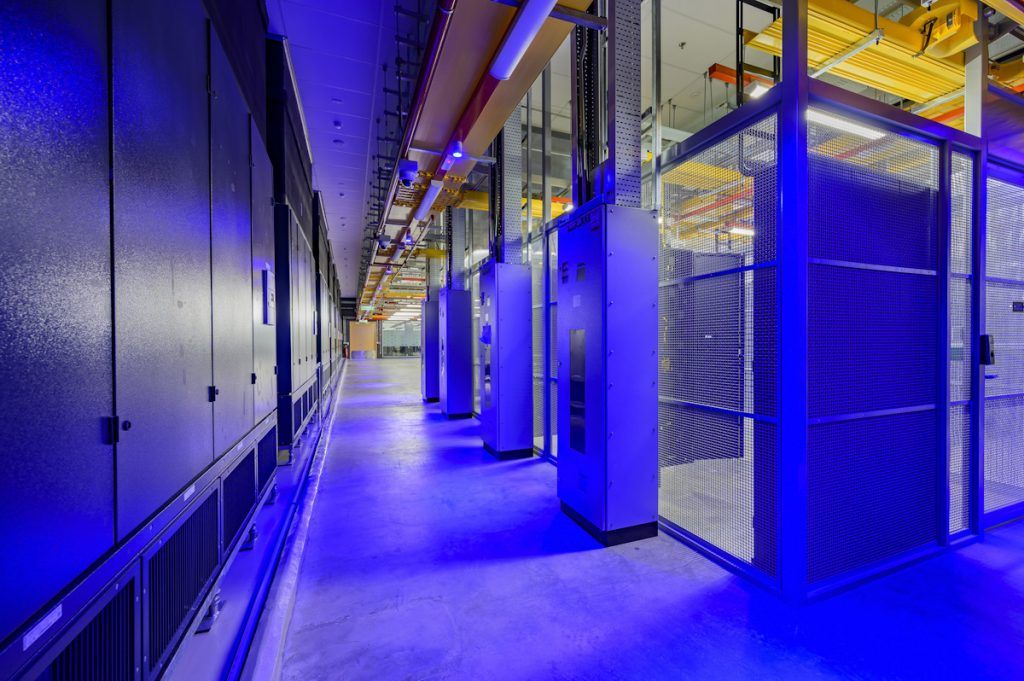 Pemandangan bahagian dalam Equinix JH1