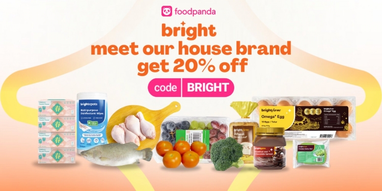 FoodPanda perkenal Bright, jenama runcit sendiri dengan produk segar, basah dan kering