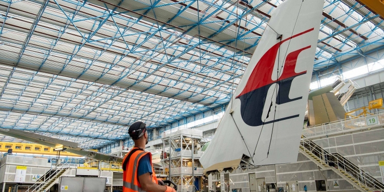 Malaysia Airlines A330neo di Toulouse, Perancis