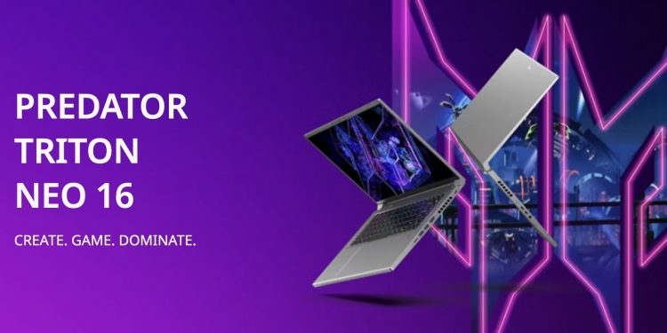 Predator Triton Neo 16 Malaysia: Diperkasa Intel Core Ultra 9 dan RTX 4070 pada RM9,999