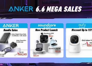 Jualan 6.6 Anker: Fon putik Soundcore dari RM69, lebih banyak diskaun untuk powerbank dan CCTV