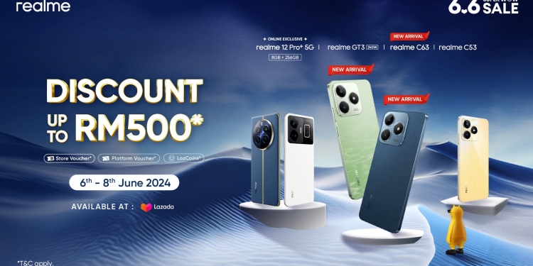 Jualan 6.6 Realme: Diskaun sehingga RM600, dapatkan telefon 1TB hanya RM2,199