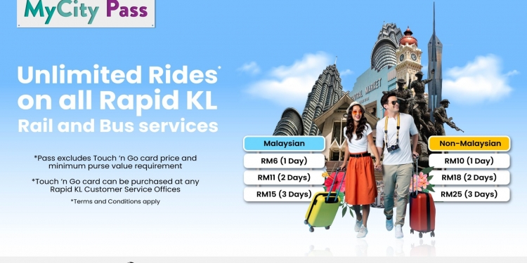Pas RapidKL MyCity kini ada pilihan 2-hari, promosi Beli 1 Percuma 1 dan pas WORQ