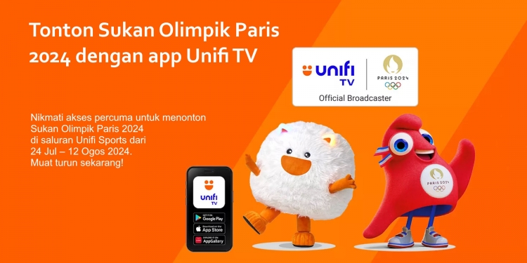 Tonton Sukan Olimpik Paris 2024 percuma di 17 saluran HD Unifi TV