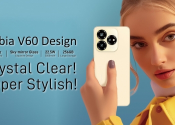 Nubia V60 Design, telefon murah ada NFC dan serupa iPhone bawah RM500