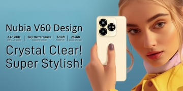 Nubia V60 Design, telefon murah ada NFC dan serupa iPhone bawah RM500