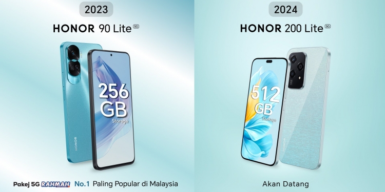 Honor 200 Lite dengan storan 512GB, pengganti telefon 5G murah Honor 90 Lite