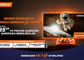 Langgan U Home 5G dengan TV Samsung 4K dan terima rebat selama 3 bulan, ini caranya
