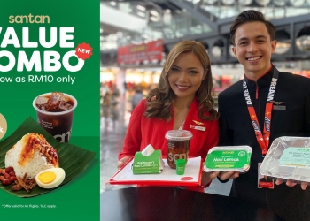 Kombo Jimat Santan dari RM10 dan Nasi Lemak Double, menu baharu di AirAsia